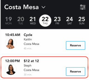 30 Minute GritCycle class